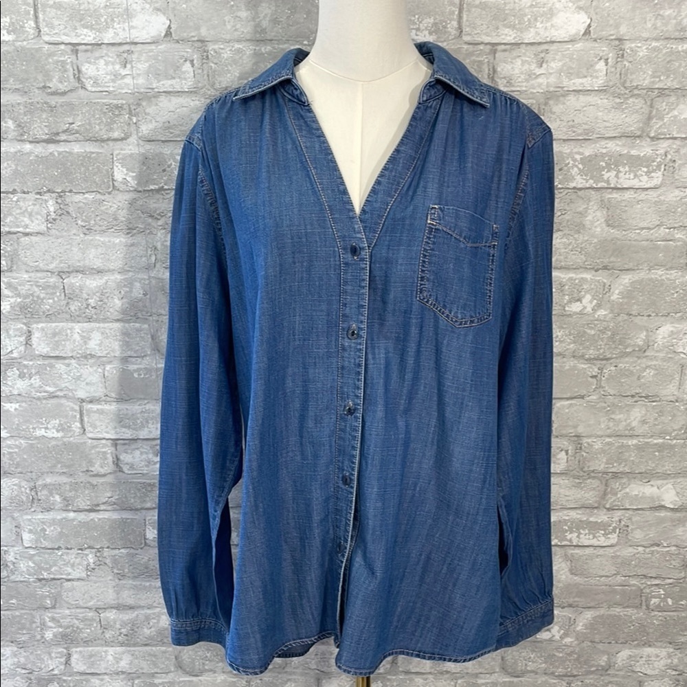 Pendleton Blue Denim Button Down Shirt